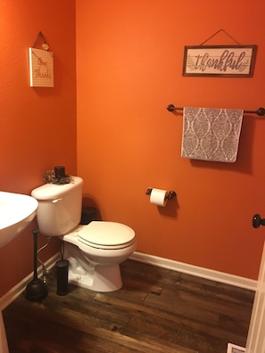 Half bath on the main floor