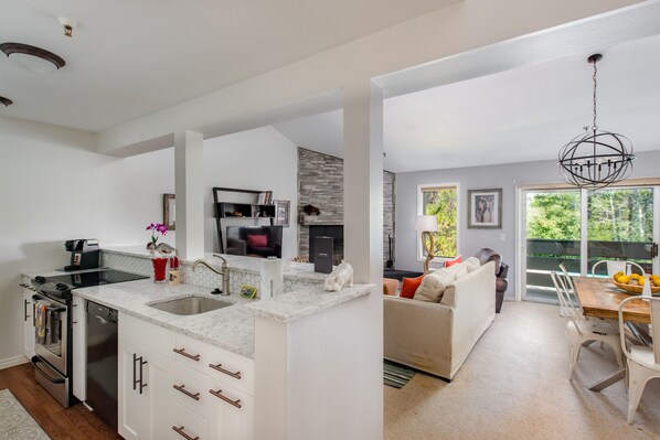 Kitchen and Living area