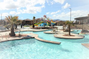 The NEW WATERPARK is open! The Lazy River is a blast!