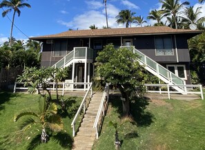 Apt Bldg. - Stairs are necessary to access ALL units, cottage, and beach.