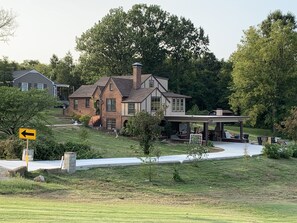 The carport, covered porch and bottom floor is dedicated to guests only