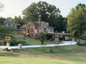 The carport, covered porch and bottom floor is dedicated to guests only