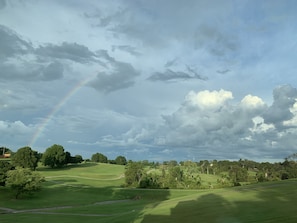 Rainbows after rain are perfect as the porch faces east:)
