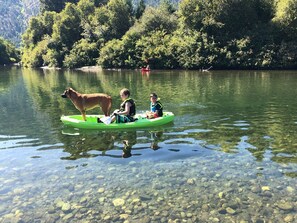 Bring your own floaties and play in the river at your own risk.