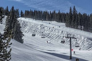 Your view of the American Eagle ski lift and halfpipe from the living room.