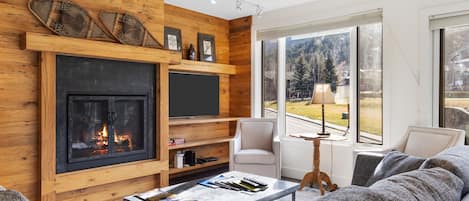 Living Room with Fireplace