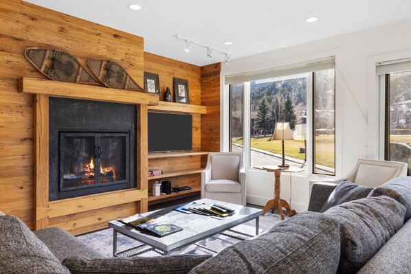 Living Room with Fireplace
