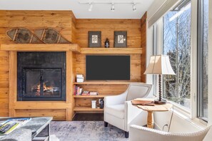 Living Room with Fireplace