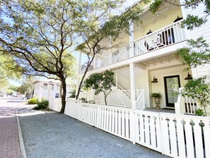 TIMELESS WITH PRIVATE PARKING, WALK TO POOL OR BEACH