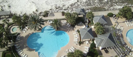 View of Bristol pool from balcony