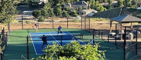 Pickle Ball - Paddle Tennis. Private Court designed after US Open Tennis Courts.