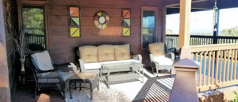 Outdoor living space on main deck