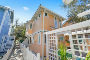 LOCATED DOWN A SANDY FOOT PATH WITH PRIVATE FENCED ENTRANCE