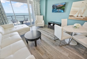 Large Living Area with Amazing Views of the Ocean, Beautifully Decorated