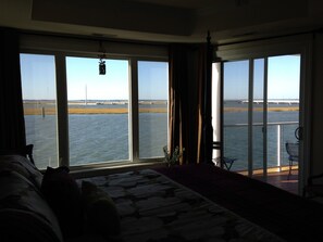 Water views of the Channel from Master Bedroom-slider to the private balcony