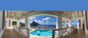 Panoramic view of the back deck