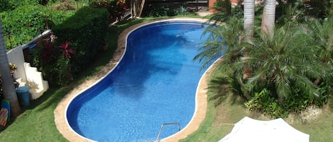 Pool view from private terrace