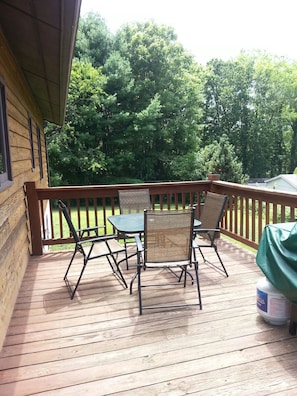 Back deck eating area