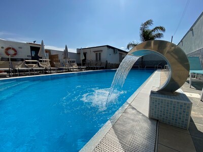 Apartment with 2 rooms, kitchen, terrace and views of Mount Vesuvius near Pompeii