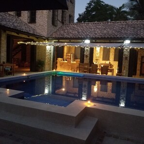 Front of property – evening/night