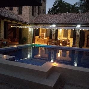 Front of property – evening/night