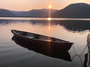 Sunrise view from the deck