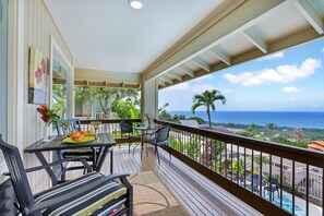 Huge wrap-around Lanai with incredible view.