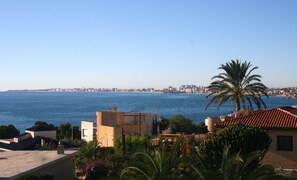 Vista a la playa o el mar