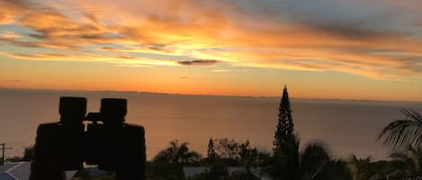 Binoculars for whale watching on the lanai and catching the sunsets every night!