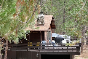 Secluded deck.