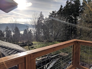 View off the newly finished deck