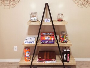 Variety of games for family fun