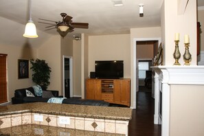 Family room view from Kitchen
