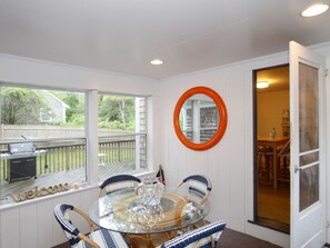 Cool Breezeway for your morning coffee.