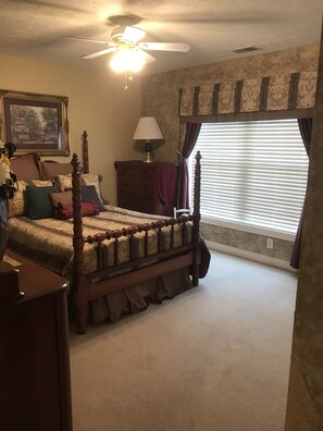 New mattress and box spring, memory foam topper