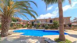 View from terrace. Sun loungers are provided