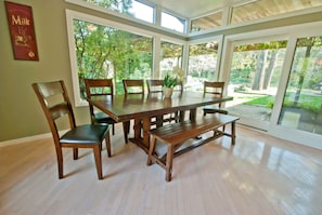 Dining nook off kitchen