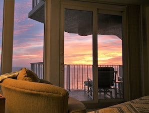 The front ocean deck; watch the sunrise from the king bed in the master suite.