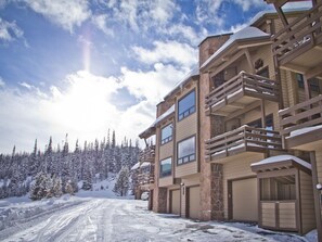 Ski from the bottom of the steps to the chair lift!