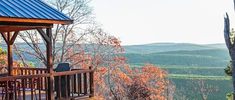 Majestic Mountain View from patio of Hillbilly Hideout