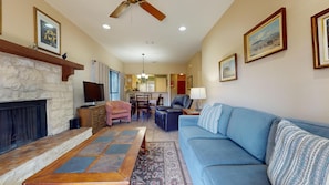 Living room with sleeper sofa