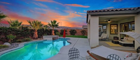 Twilight Swimming in the Warm Desert Air