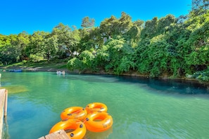 Jump in with your tubes for 20min float down to the last public