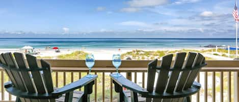 Amazing Views From the Private Balcony! Just Steps to the Sand!