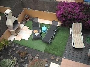 Hot Tub and Astro Turf Area