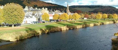 River Tweed, with Venlaw hill in the distance