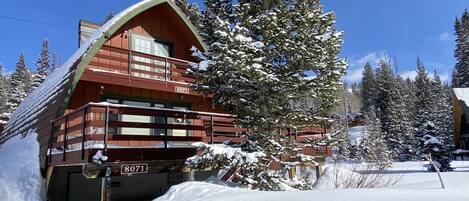 Front of the Cabin in Winter