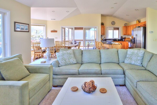 Spread out in this beautiful, open living room.