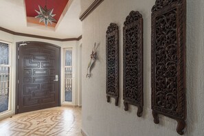 Elegant entryway details.