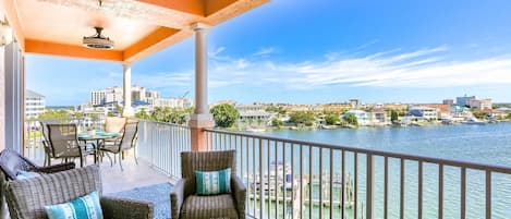 Beautiful View of the Harbor from Your 5th Floor Private, Covered Balcony